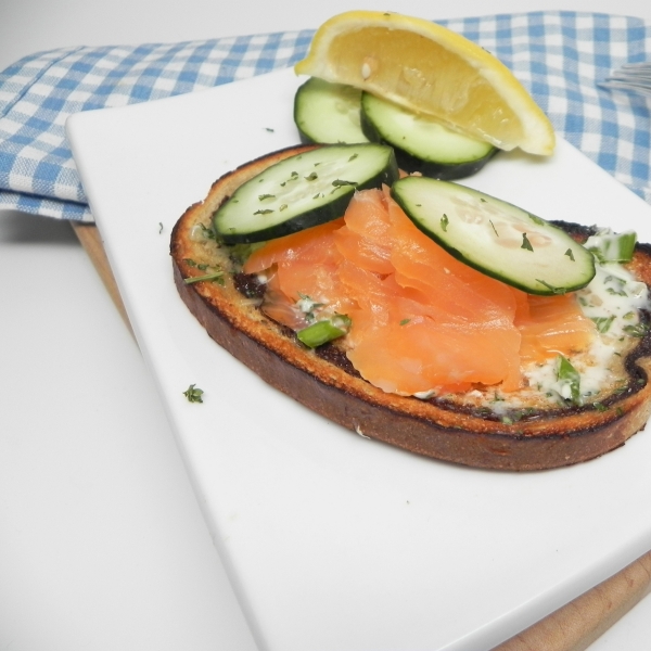 Elegant Open-Faced Smoked Salmon Sandwiches