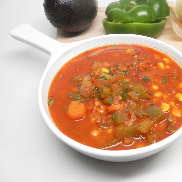 Vegetable Soup with Quinoa