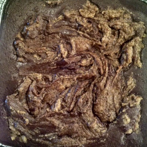 Peanut Butter-Banana Blammo! Brownies