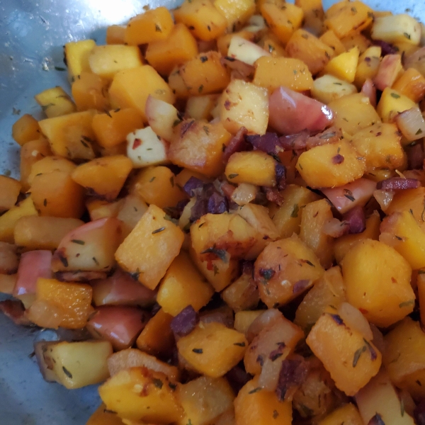 Mango-Bacon-Butternut Squash Hash