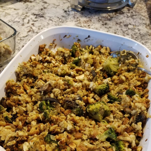 Leslie's Broccoli, Wild Rice, and Mushroom Stuffing