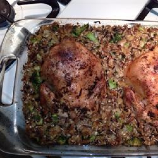 Leslie's Broccoli, Wild Rice, and Mushroom Stuffing