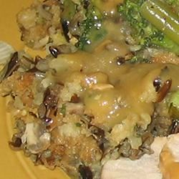 Leslie's Broccoli, Wild Rice, and Mushroom Stuffing