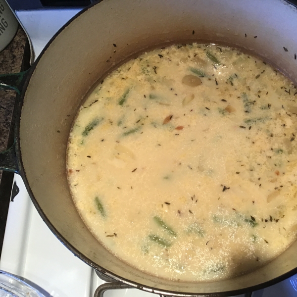 Creamy Green Bean and Potato Soup