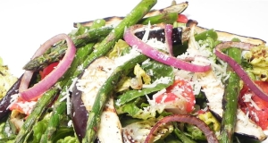 Grilled Eggplant and Asparagus Salad