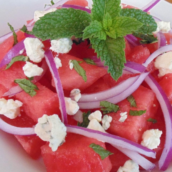 Watermelon and Blue Cheese Salad