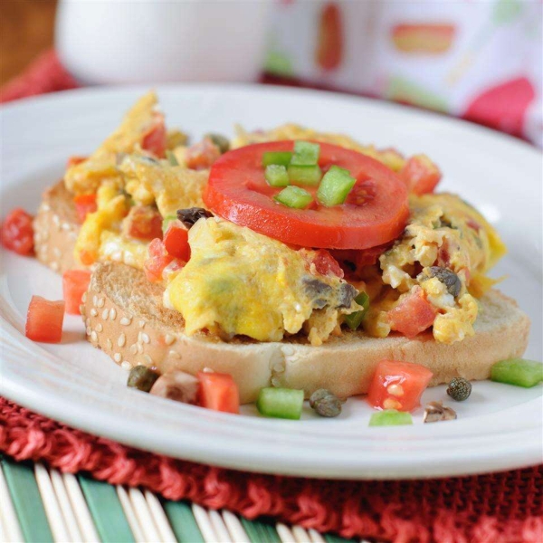 Eggs Creole Over Toast