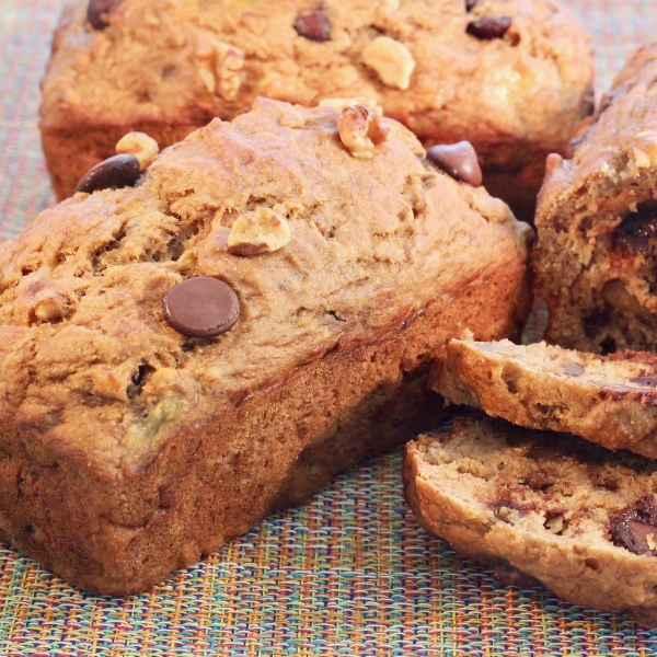 Emily's Banana-Nut Mini Loaves with Chocolate Chips