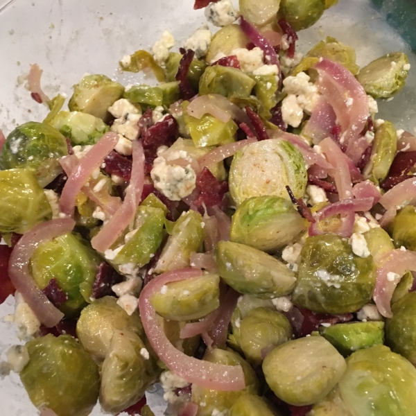 Bacon and Blue Brussels Sprouts