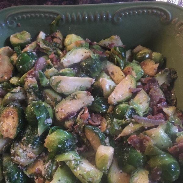 Bacon and Blue Brussels Sprouts