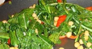 Sauteed Collard Greens and Garbanzo Beans