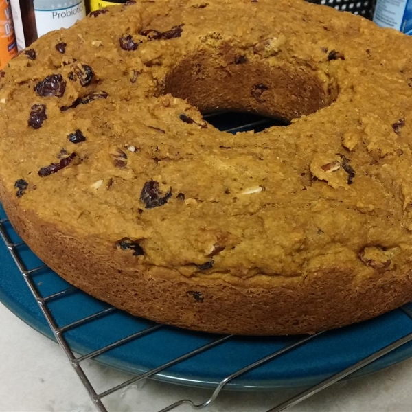 Titi's Cranberry Walnut Pumpkin Bread Cake