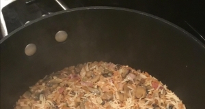 Fresh Mushroom Rice Pilaf