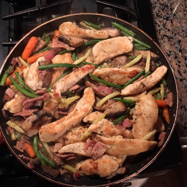 Chicken With Portobello Mushrooms and Artichokes