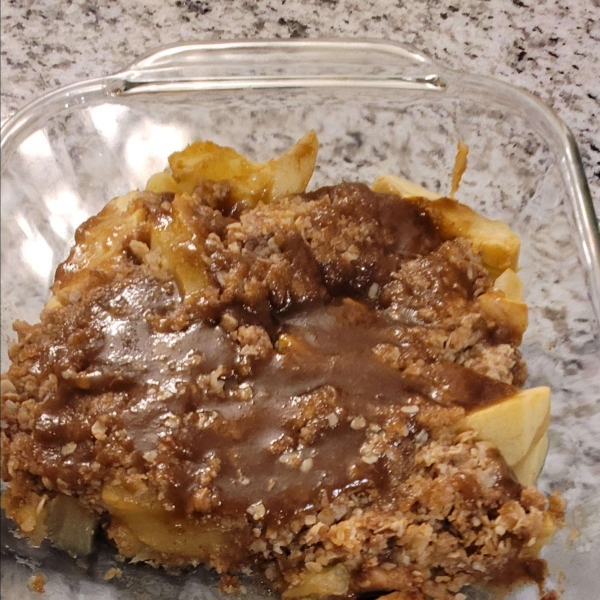 Microwave Apple Crisp