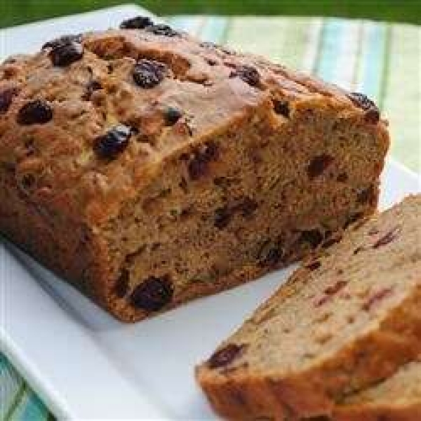 Zucchini Bread with Dried Cranberries