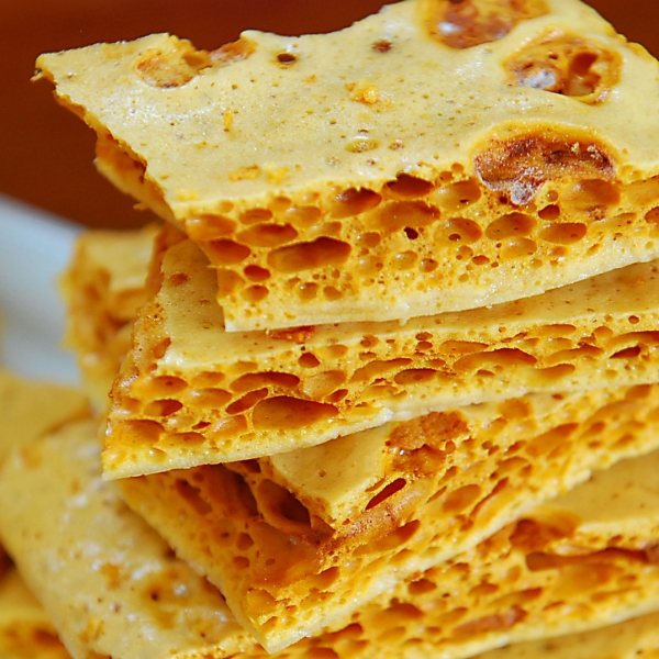 Honeycomb with Golden Syrup