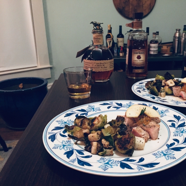 Bourbon Apple Cider and Honey Glazed Pork Chops