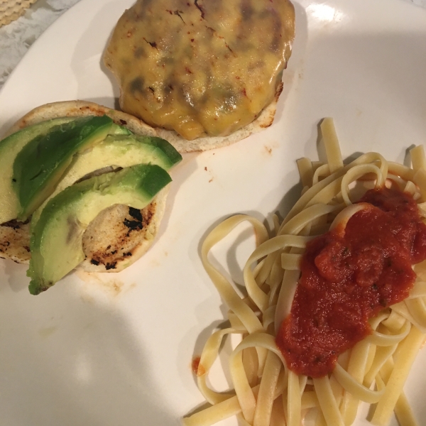 Cilantro Chicken Burgers with Avocado