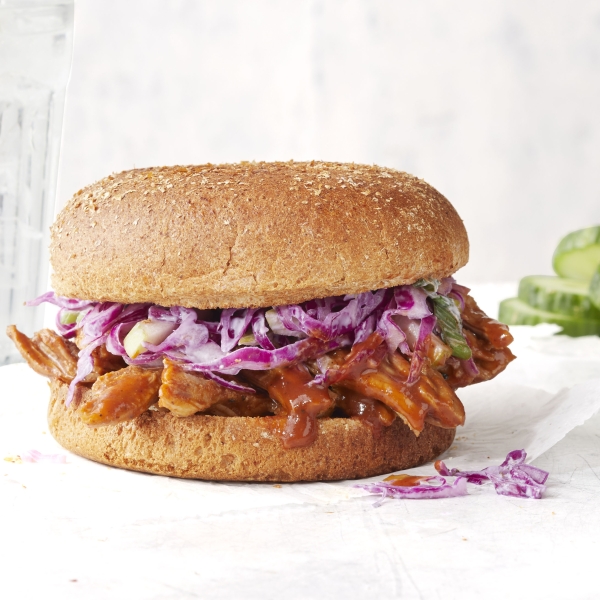 Healthier Pulled Pork Sandwiches