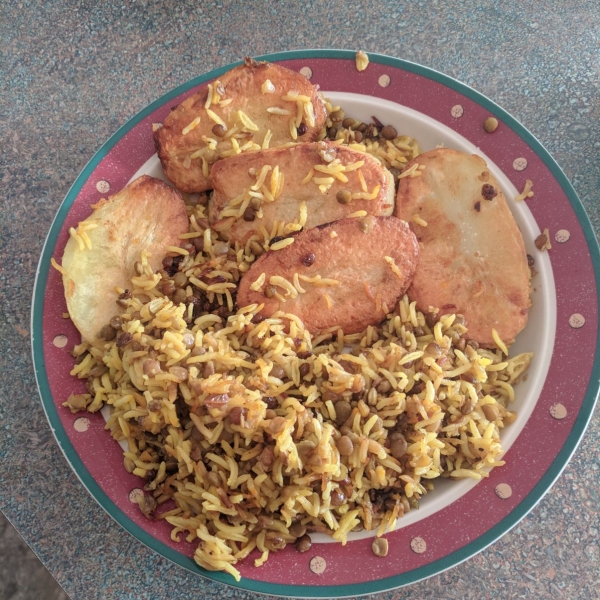 Persian Rice with Potato Tahdig