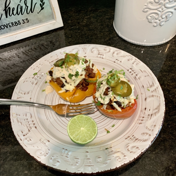 Southwestern Stuffed Bell Peppers (Low Carb)