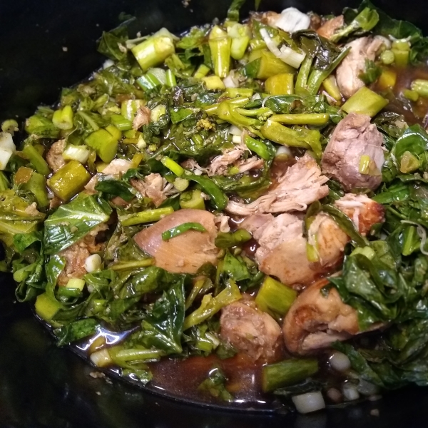 Slow Cooker Adobo Chicken with Bok Choy