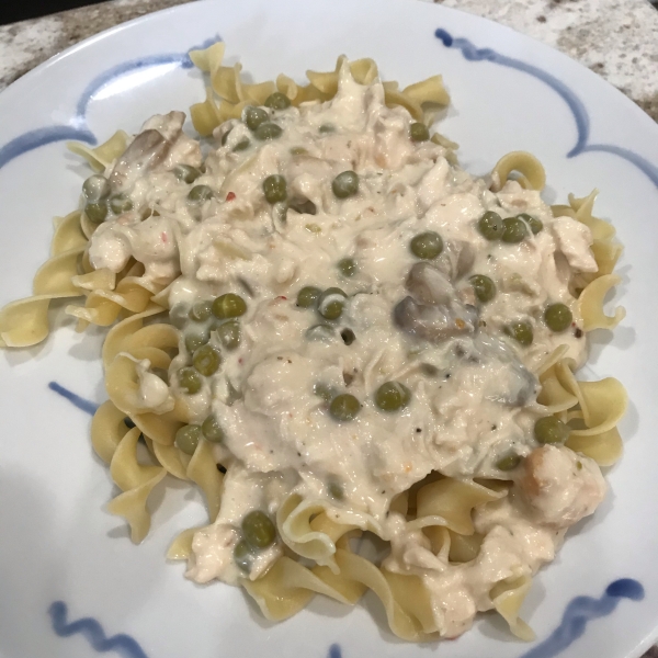 Slow Cooker Chicken Stroganoff