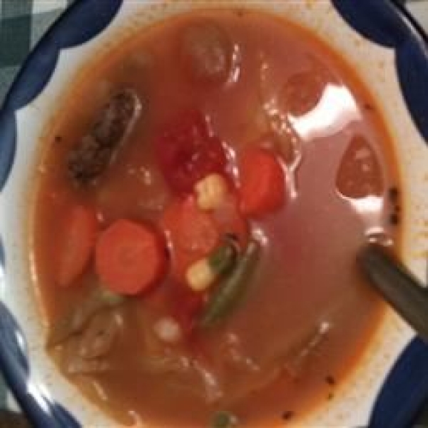 Beef and Garden Vegetable Soup