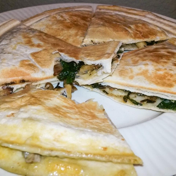 Chicken Gorgonzola Quesadillas