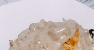 Biscuits with Herb Breakfast Sausage Gravy