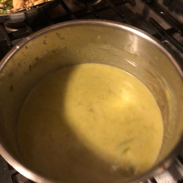 Spicy Cream of Asparagus Soup