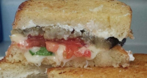 Grilled Cheese with Eggplant and Ricotta