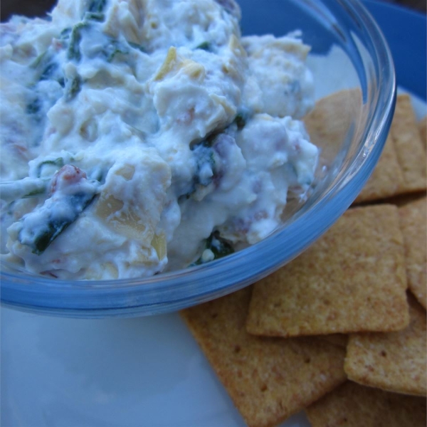 Super-Simple Bacon, Spinach, and Artichoke Dip