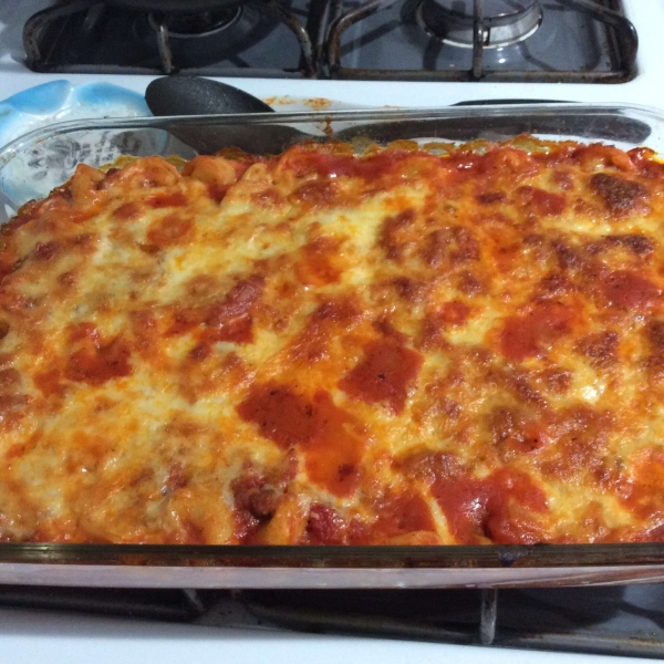 Italian Sausage Tortellini Bake