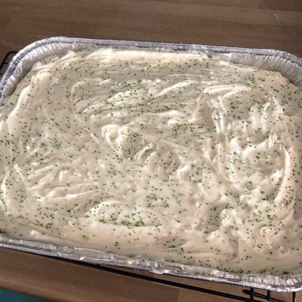 Margarita Cake with Key Lime Cream Cheese Frosting