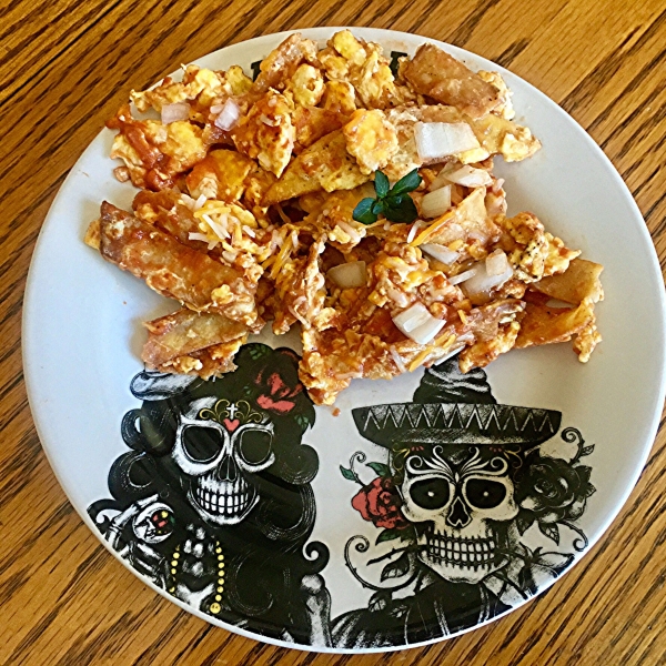 Chilaquiles with Spicy Salsa