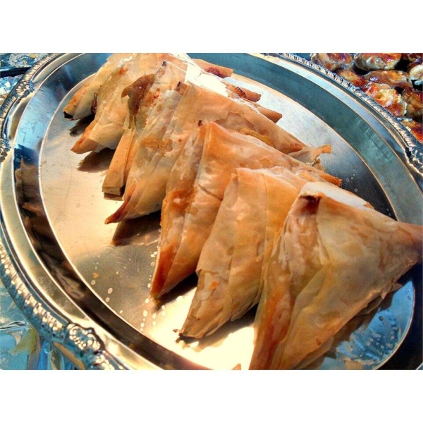 Pear and Blue Cheese Pastry Triangles