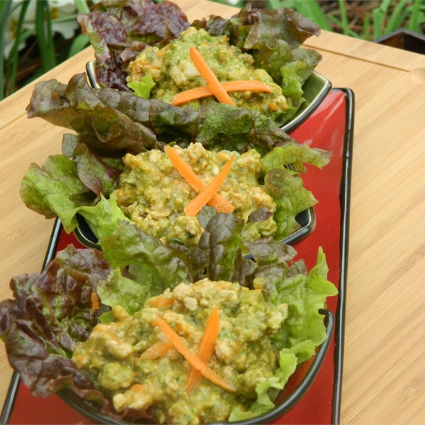 Thai Curry Pork Lettuce Wraps (Nam Prik Ong)