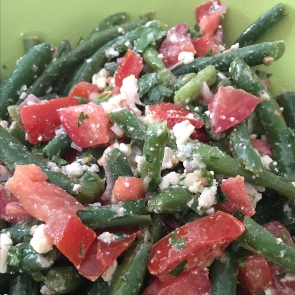 Greek Green Bean Salad with Feta and Tomatoes