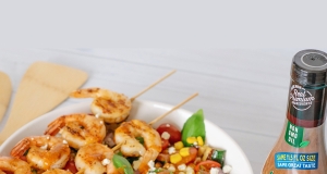 Roasted Tomato, Grilled Corn, and Shrimp Salad