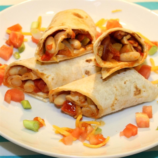 Appetizing Vegetarian Burritos