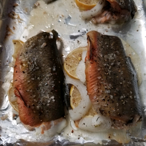 Baked Fresh Rainbow Trout