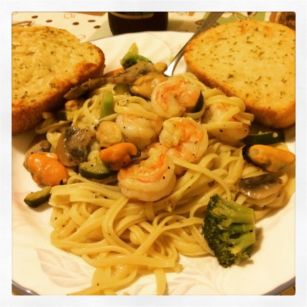 Lemon Pepper Pasta Seafood