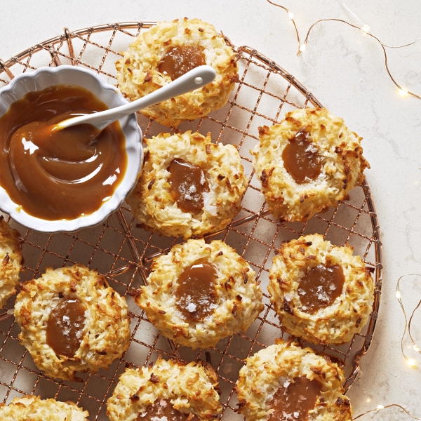 Salted Caramel Coconut Macaroons