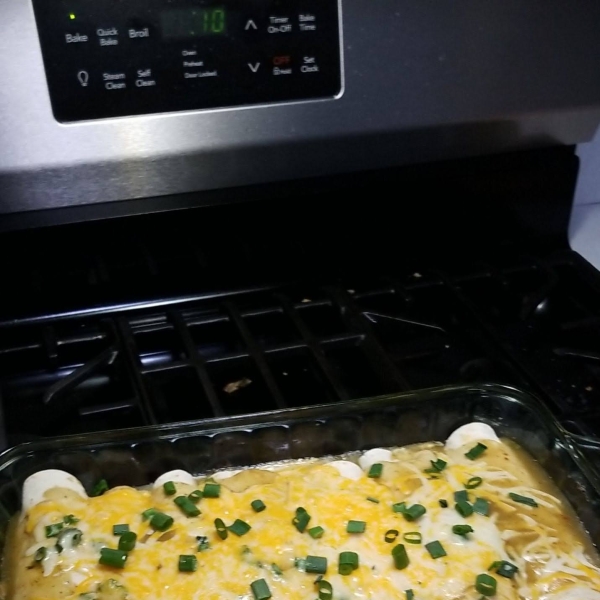 Cream Cheese Chicken Enchiladas