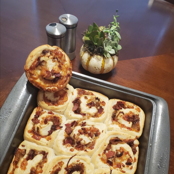 Bacon and Caramelized Onion Rolls