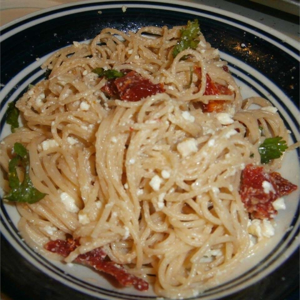 Angel Hair with Feta and Sun-Dried Tomatoes