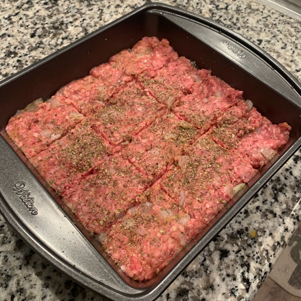 Italian Square Meatballs