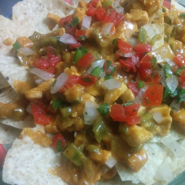 Chicken Enchilada Nachos